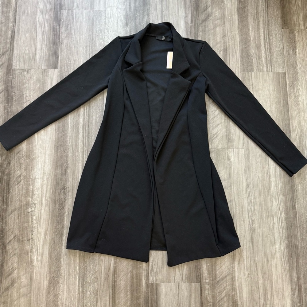 Missguided Long Sleeve Belted Blazer Dress Tortoise